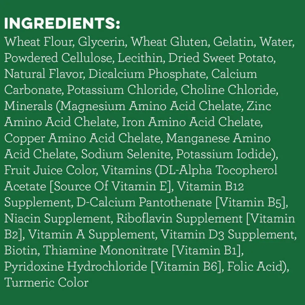 GREENIES Sweet Potato Petite Dental Treats, 60 count