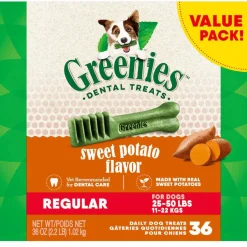 GREENIES Sweet Potato Regular Dental Treats