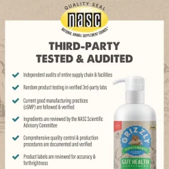 Grizzly Gut Health Liquid Supplement for Dogs & Cats