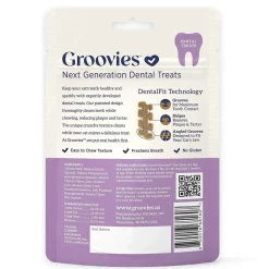Groovies Chicken Flavor Dental Treats for Cats