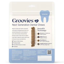 Groovies Senior Dental Chews for Large Dogs 25-50 lbs
