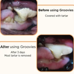 Groovies Senior Dental Chews for Large Dogs 25-50 lbs