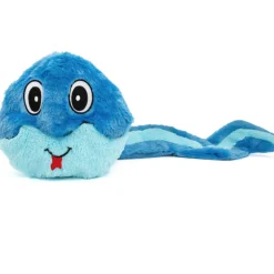 GURU Hide-A-Tail Snake Plush Puzzle Dog Toy, Blue
