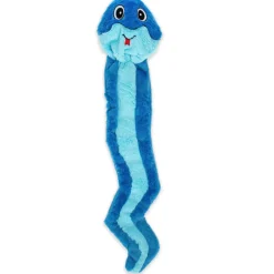 GURU Hide-A-Tail Snake Plush Puzzle Dog Toy, Blue