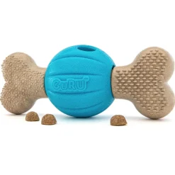 GURU Spin & Chew Bone Dog Toy Bacon, Medium