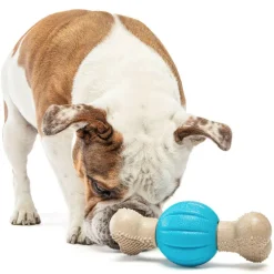 GURU Spin & Chew Bone Dog Toy Bacon, Medium