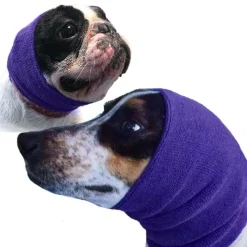 Happy Hoodie Calming Cap For Dogs PURPLE -2 pack ( 1 large 1 small)
