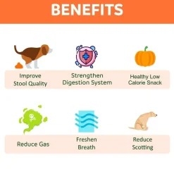 Happy Olly Happy Olly Freeze Dried Pumpkin- Single Ingredient Dog Treats, 2-oz