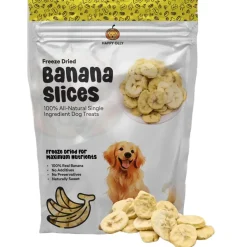 Happy Olly Happy Olly Freeze Dried Banana Slices- Single Ingredient Dog Treats, 2-oz