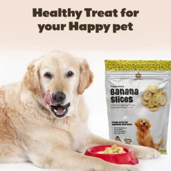 Happy Olly Happy Olly Freeze Dried Banana Slices- Single Ingredient Dog Treats, 2-oz