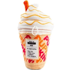 Haute Diggity Dog Pupkin' Donuts Ice Coffee Halloween Dog Toy