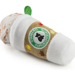 Haute Diggity Dog Starbarks Pupkin Spice Latte Squeaker Halloween Fall Dog Toy