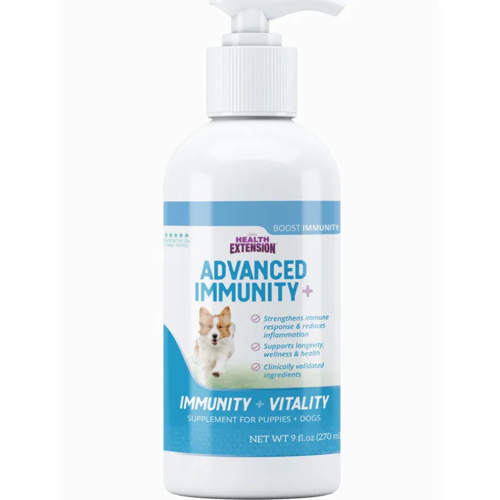 Health Extension Advanced Immunity Plus Vitality Supplement for Puppies & Dogs, 9-oz