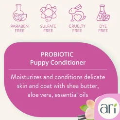 Health Extension Ari Probiotic Puppy Conditioner Vanilla & Almond, 16-oz