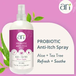 Health Extension Ari Probiotic Anti-Itch Spray Aloe Plus Tea Tree For Dogs, 8-oz