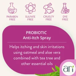 Health Extension Ari Probiotic Anti-Itch Spray Aloe Plus Tea Tree For Dogs, 8-oz