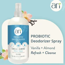 Health Extension Ari Probiotic Deodorizer Spray Vanilla & Almond for Dogs, 8-oz
