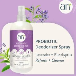 Health Extension Ari Probiotic Deodorizer Spray Lavender & Eucalyptus For Dogs, 8-oz