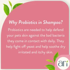 Health Extension Ari Probiotic Flea & Tick Shampoo Tea Tree & Lemongrass For Dogs, 16-oz