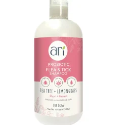 Health Extension Ari Probiotic Flea & Tick Shampoo Tea Tree & Lemongrass For Dogs, 16-oz