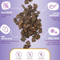 Health Extension Bacon & Liver Bully Puffs Dog Treats (5 oz)