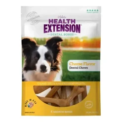 Health Extension Cheese Flavor Dental Chews for Dogs
