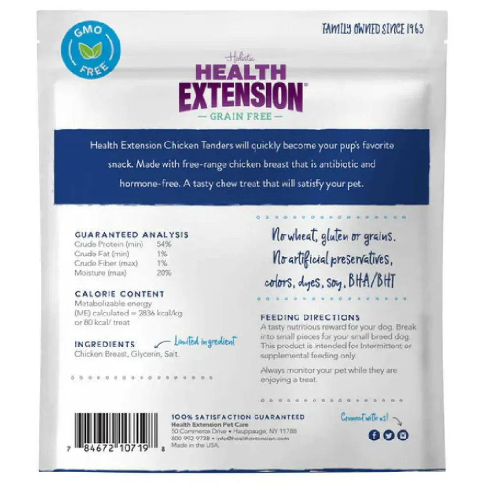 Health Extension Crispy Gourmet Chicken Tenders Natural Treat For Dogs (4 oz)
