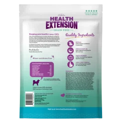 Health Extension Crunchy Heart Shaped Small Treats with Buffalo for Dogs, 12-oz