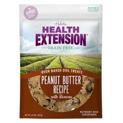 Health Extension Oven Baked Dog Treats Peanut Butter Recipe with Banana
