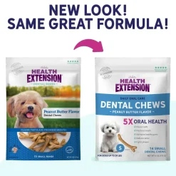 Health Extension Peanut Butter Flavor Dental Chews For Dogs