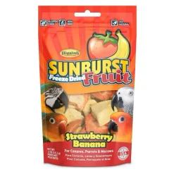 Higgins Sunburst Freeze Dried Fruit Strawberry Banana Treats For Birds 0.5 oz