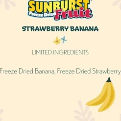 Higgins Sunburst Freeze Dried Fruit Strawberry Banana Treats For Birds 0.5 oz