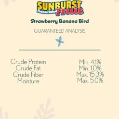 Higgins Sunburst Freeze Dried Fruit Strawberry Banana Treats For Birds 0.5 oz