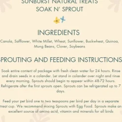 Higgins Sunburst Soak n' Sprout Treats For Birds 3 oz