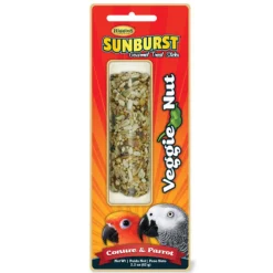 Higgins Sunburst Sticks Veggie Nut Parrot & Conure Treats For Birds 2.2 oz