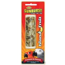 Higgins Sunburst Treat Sticks Island Fruit Parrot & Conure Treats For Birds 2.2 oz