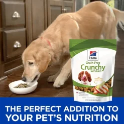 Hill's Natural Grain Free treats for dogs with Chicken & Apples, Crunchy Dog Treat, 8 oz bag