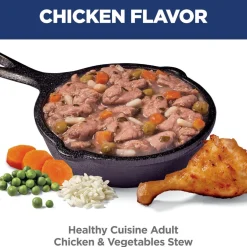 Hill's Science Diet Adult Healthy Cuisine Chicken & Vegetables Stew Wet Dog Food (2.8 oz x 24 pouches)