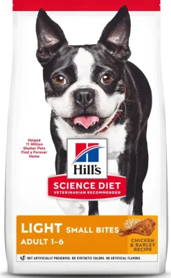 Hill's Science Diet Adult Light Small Bites Dry Dog Food, Chicken Meal & Barley