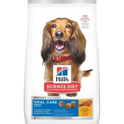 Hill's Science Diet Adult Oral Care Dry Dog Food, Chicken, Rice & Barley Recipe, 28.5 lb Bag