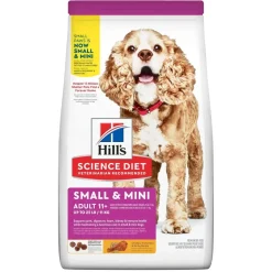 Hill's Science Diet Adult 11+ Small & Mini Chicken Meal, Brown Rice & Barley Recipe Dry Dog Food
