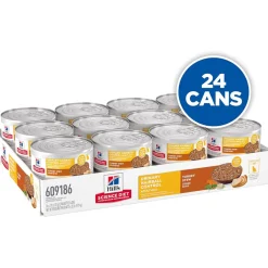 Hill's Science Diet Adult Urinary & Hairball Control Turkey Stew Recipe Wet Cat Food (2.9oz x 24 cans)
