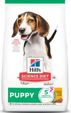 Hill's Science Diet Puppy Dry Dog Food, Chicken Meal & Barley Recipe (15.5 lb)