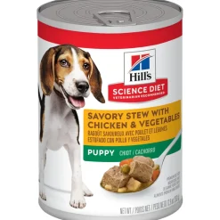 Hill's Science Diet Puppy Savory Stew with Chicken & Vegetables Canned Dog Food (12.8 oz x 12 cans)