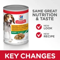 Hill's Science Diet Puppy Savory Stew with Chicken & Vegetables Canned Dog Food (12.8 oz x 12 cans)