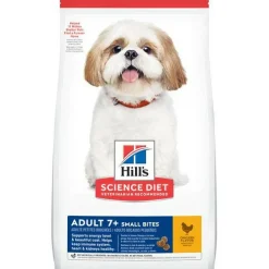 Hill's Science Diet Senior 7+ Small Bites Dry Dog Food, Chicken Meal, Barley & Brown Rice Recipe