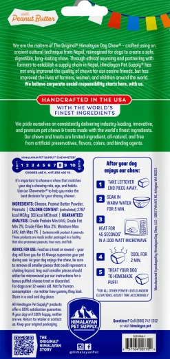 Himalayan Pet Supply Himalayan Dog Chew with Peanut Butter