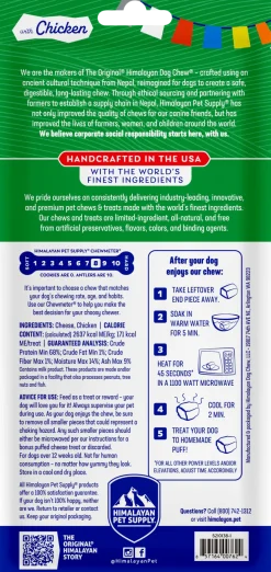 Himalayan Pet Supply Himalayan Dog Chew with Chicken for Dogs