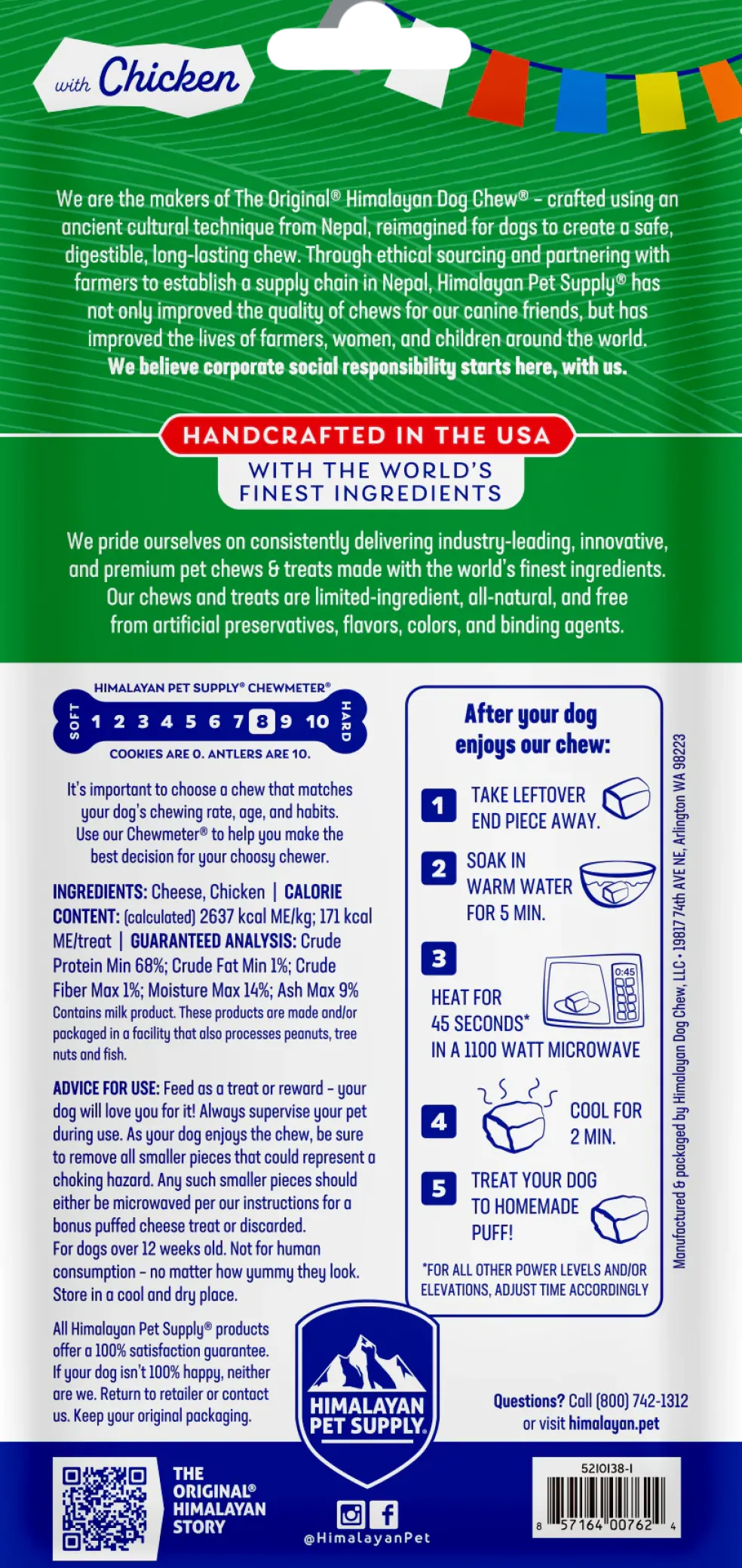 Himalayan Pet Supply Himalayan Dog Chew with Chicken for Dogs