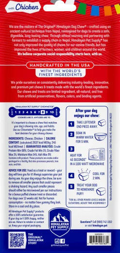 Himalayan Pet Supply Himalayan Dog Chew with Chicken for Dogs